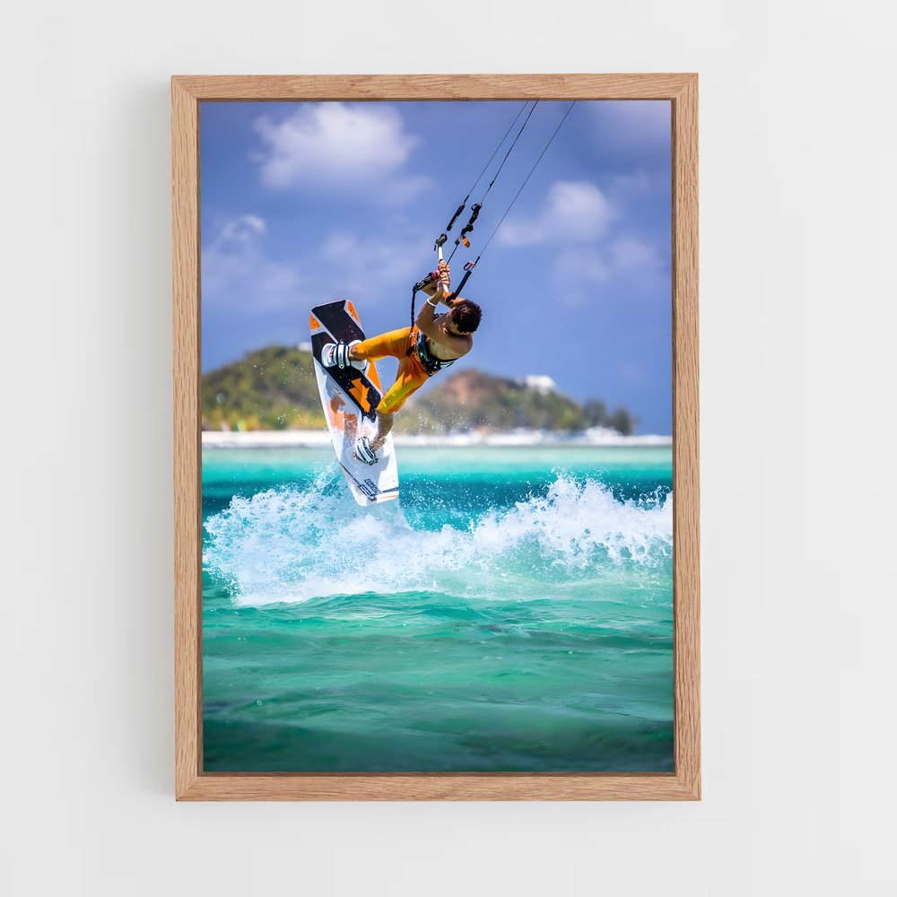 Poster Liberté Marine – affiche Kitesurf (vue 4)